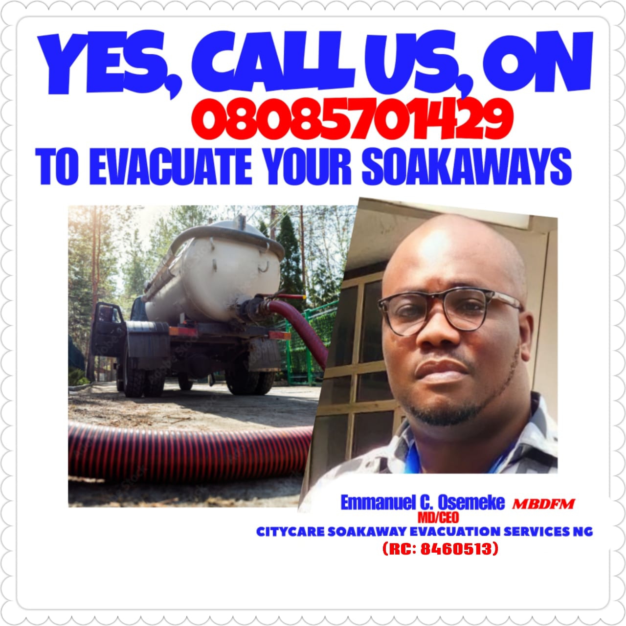 CITYCARE SOAKAWAY EVACUATION SERVICES ABUJA is available at Efritin